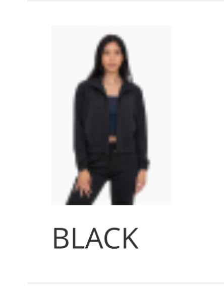 Mono b Mock Neck Zip-Up Active Jacket