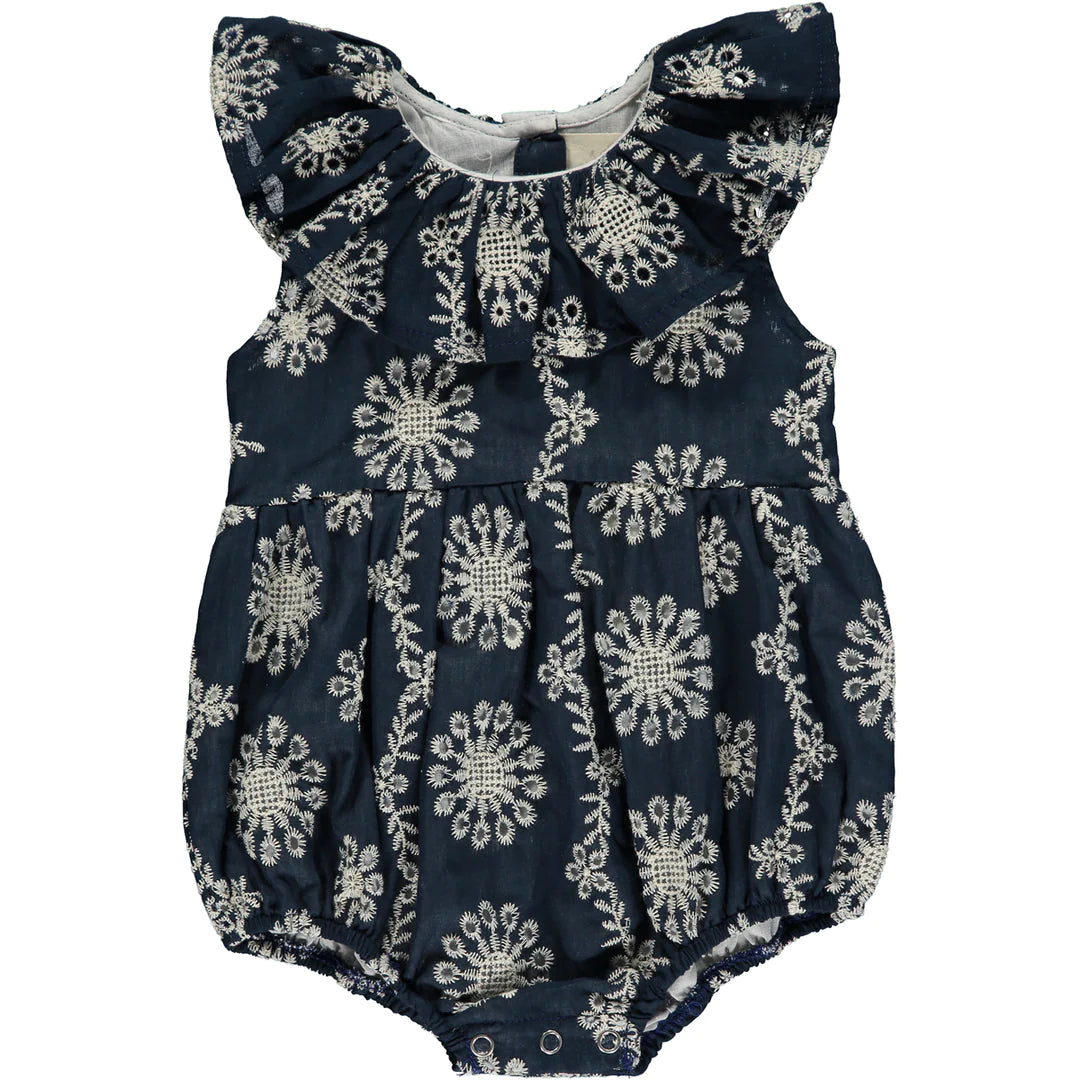 Vignette Maya Bubble in Navy Eyelet 9-12Mo