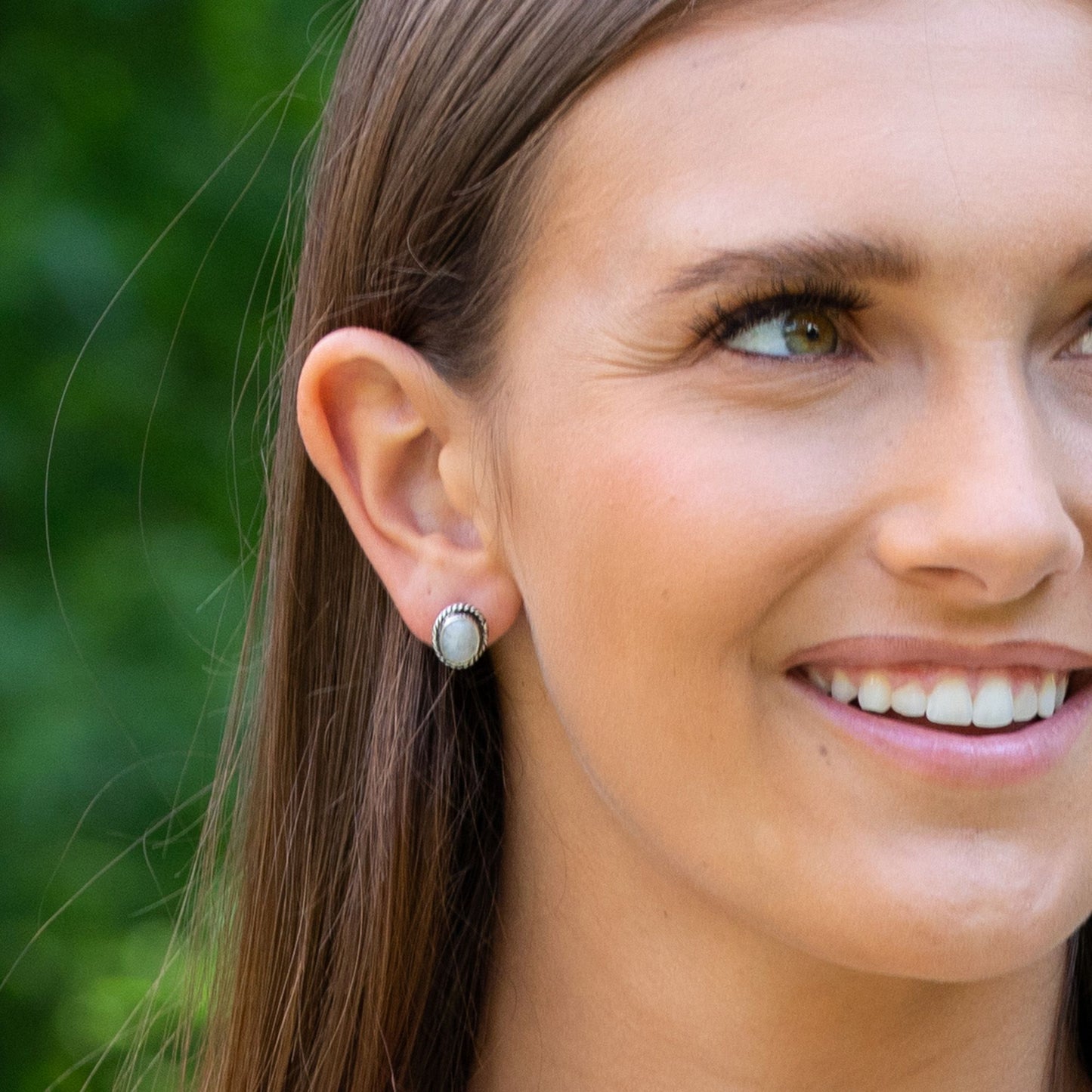 Kasha Semiprecious Stone Post Earrings Mutiple Stones Available