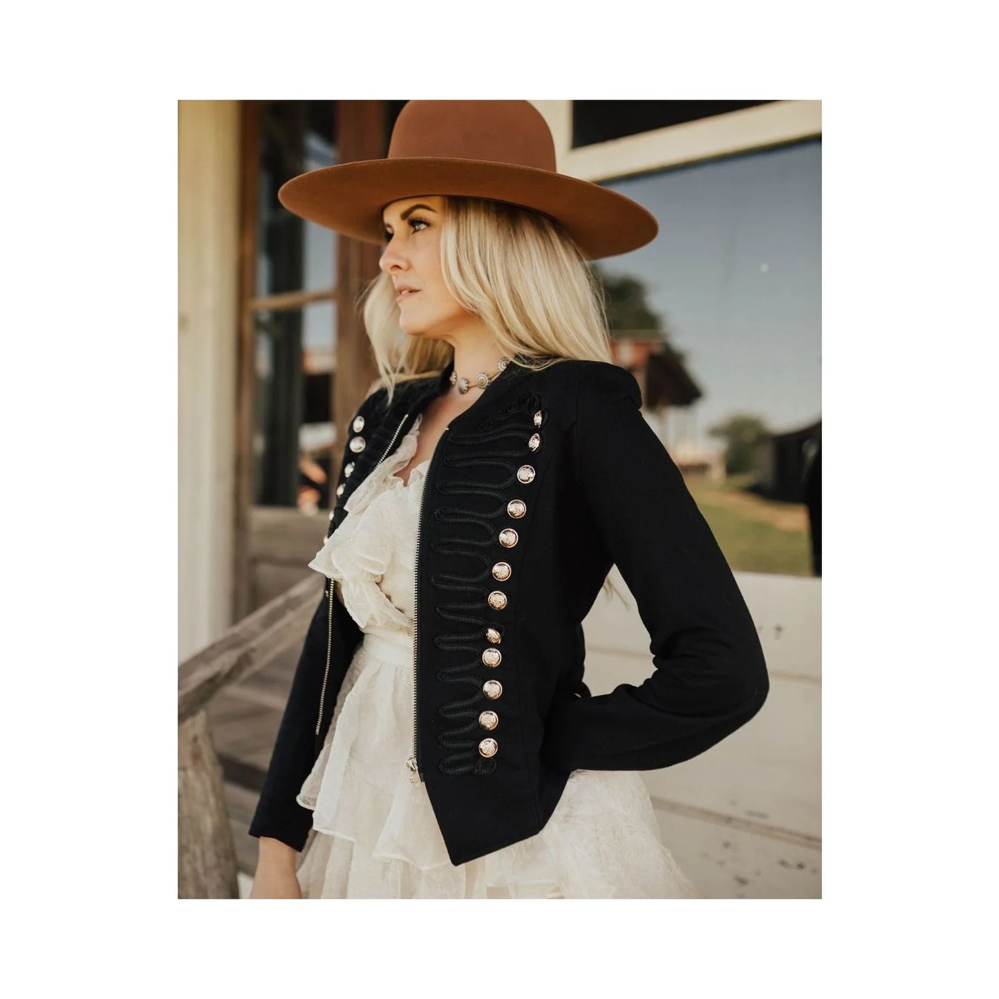 JG Red or Black Military Jacket