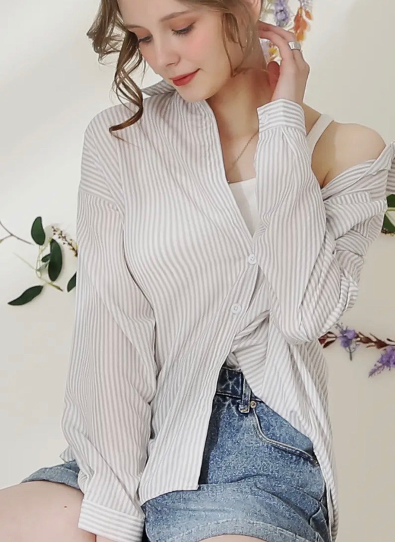 Striped Button Down Long Sleeve