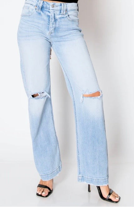 Artemis Vintage Tummy Control High Rise Relaxed Straight Leg Jeans
