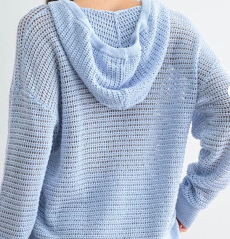 Mono B Breezy Crochet Hoodie