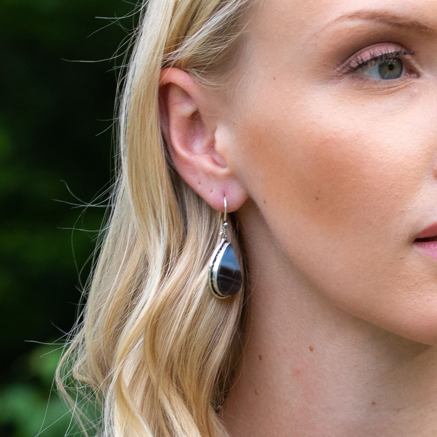 Kasha Semiprecious Large Stone Dangle Earrings Mutiple Stones Available