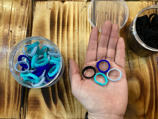 Ruffled baby hair ties