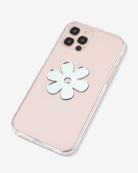Stick-On Mirror Phone Decal - Flower