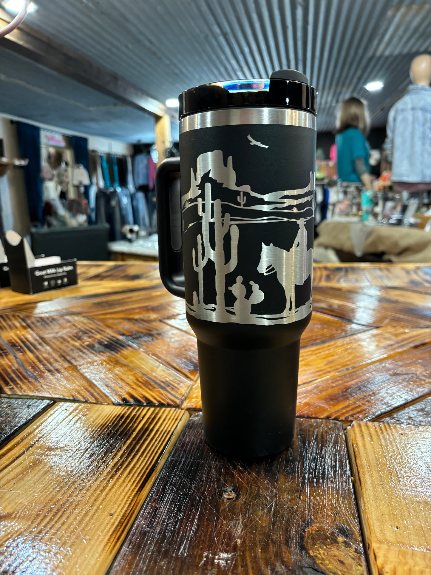 Western Etched Tumblers