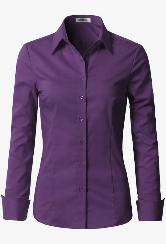 Button Down Collared Long Sleeve Shirt