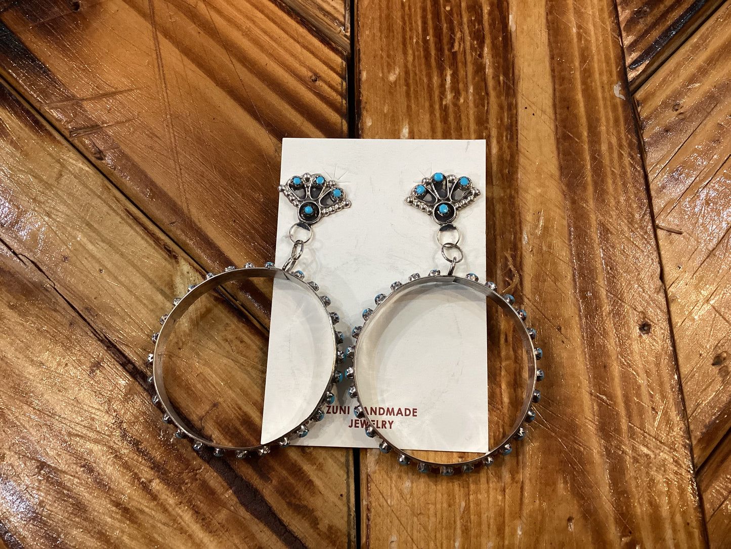 Zuni Handmade Sterling Earrings