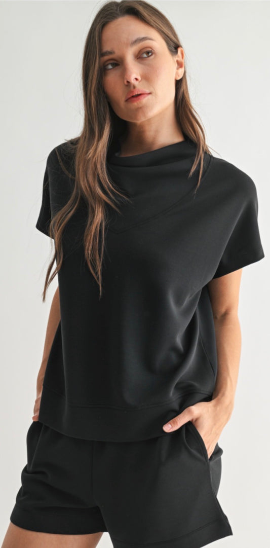 Mono b LAGUNA COWL NECK TOP
