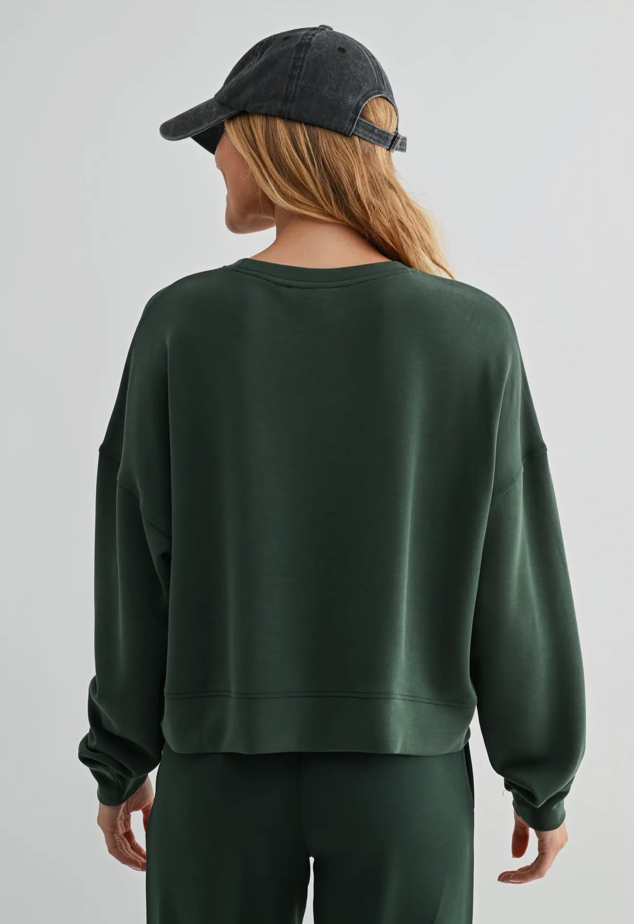 Laguna Dropped Shoulder Deep Forest Sweatshirt