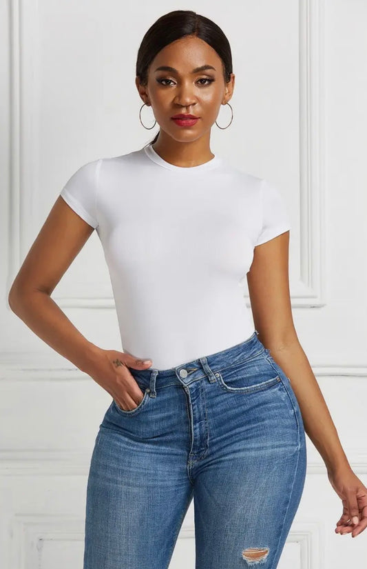 SOLID Colors Round Neck
Short Sleeve Bodysuit