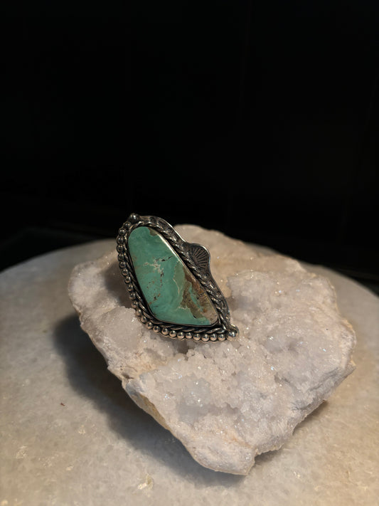 Sterling Silver Adjustable Ring Kingman Turquoise