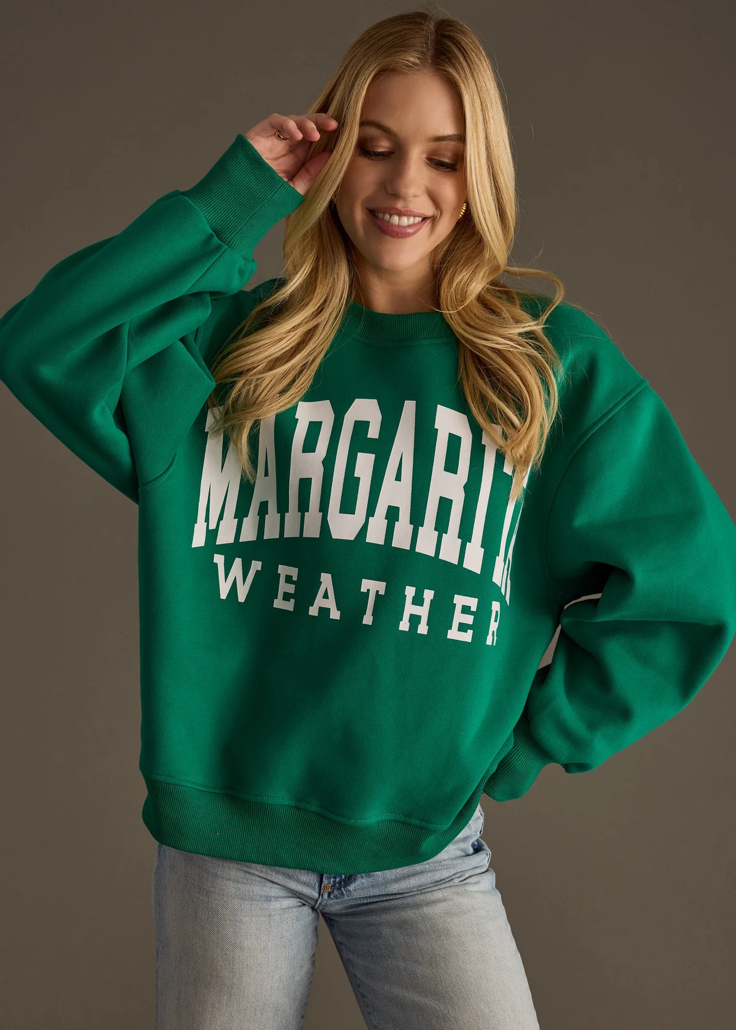 MARGARITA WEATHER SWEATSHIRT - GREEN