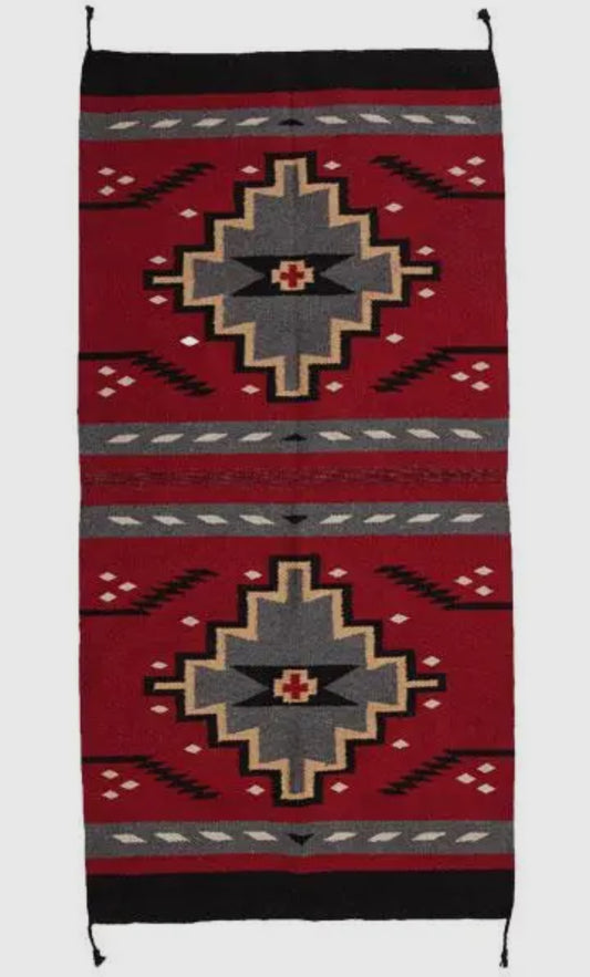 Beautiful Acrylic Handwoven Southwest Rug in vibrant, rich colors