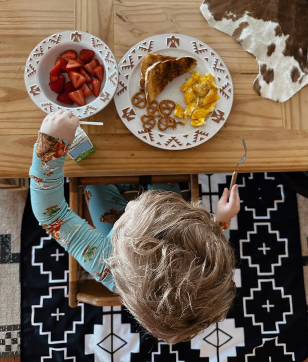 SPLAT MAT - BLACK - for High Chairs + Play Time Messes