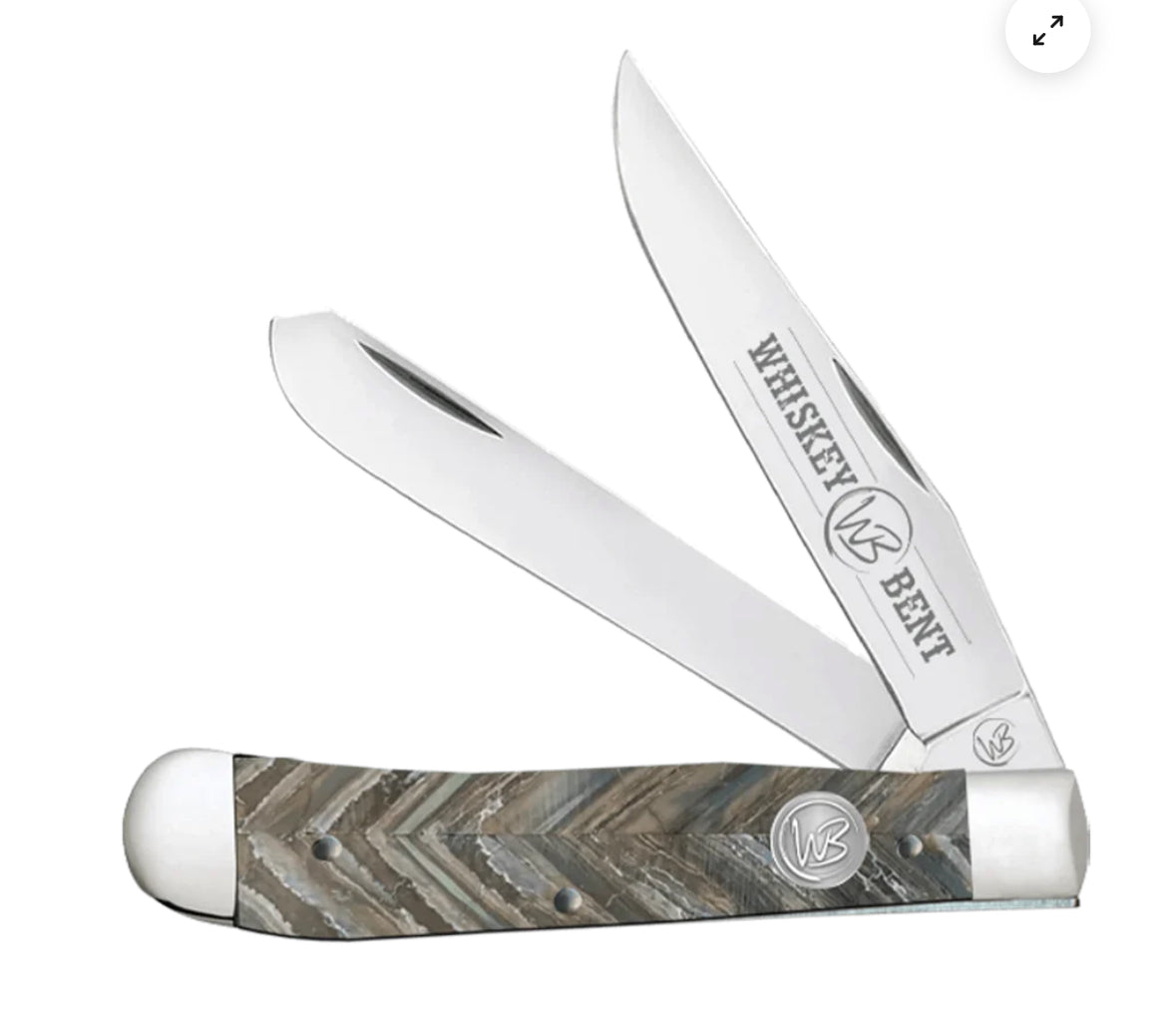 BROWN MAMMOTH TRAPPER Whiskey Ranch Knife