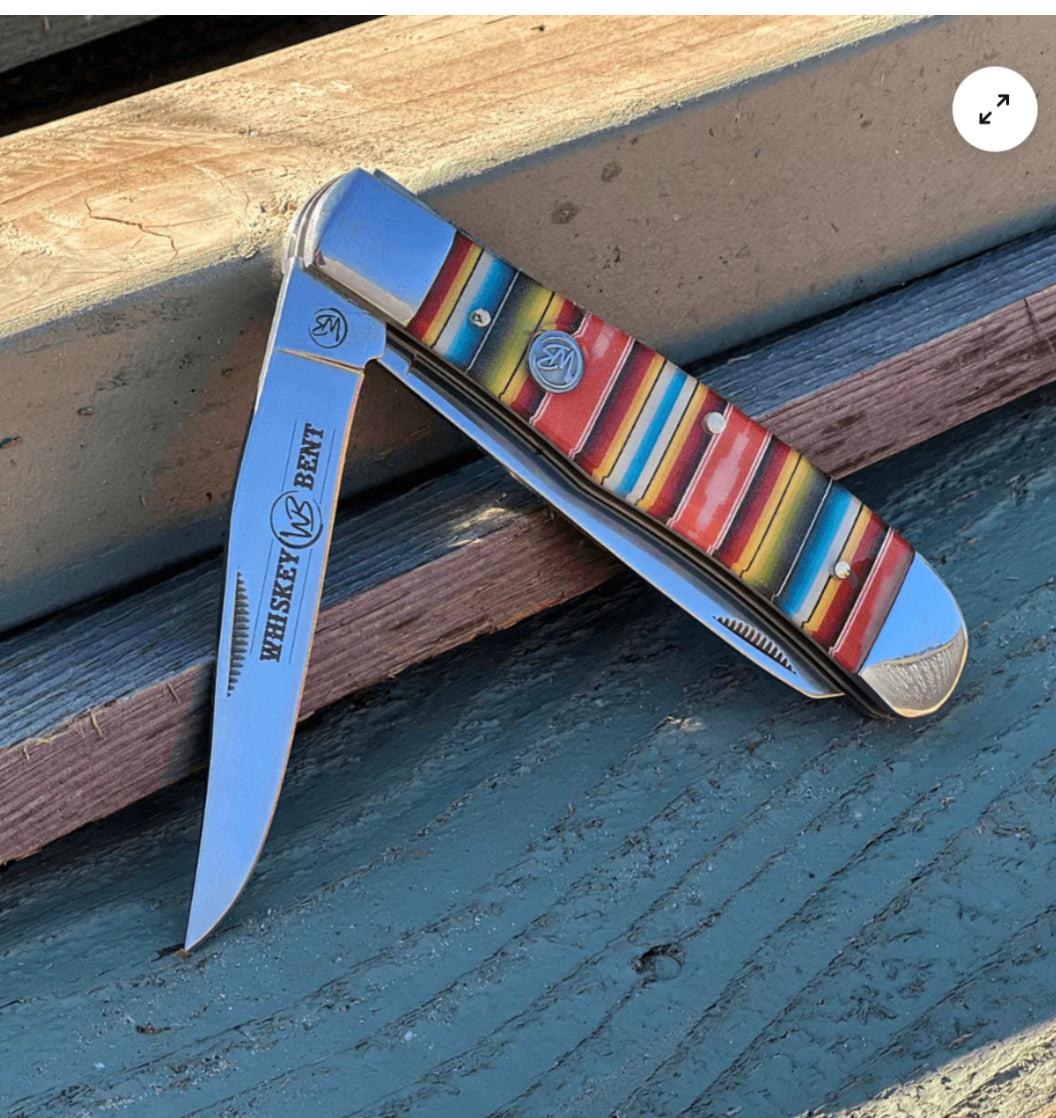 SERAPE SUNRISE TRAPPER Whiskey Ranch Knife