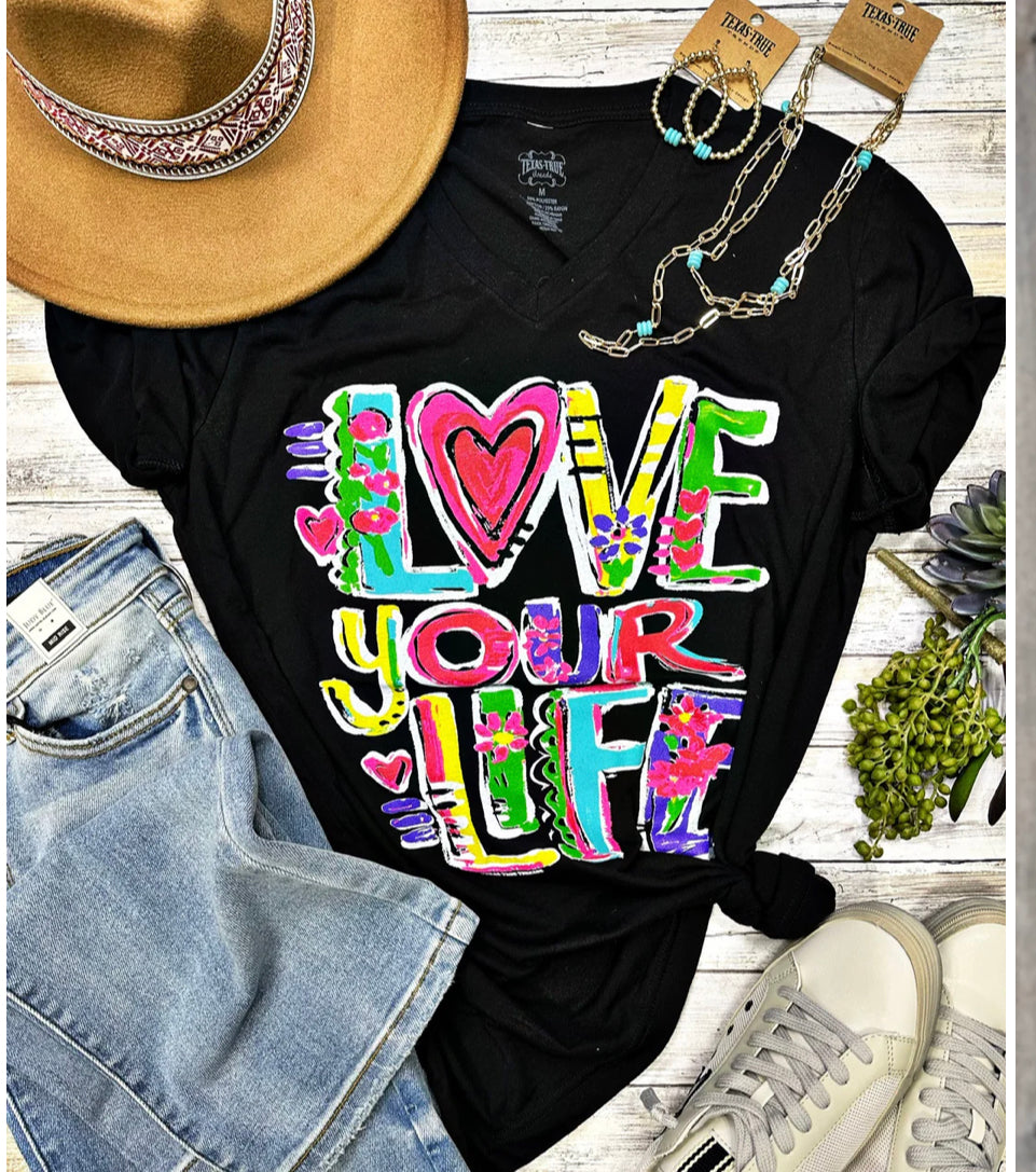 Texas True LONG SLEEVE Callie Ann Stelter Love Your Life Tee