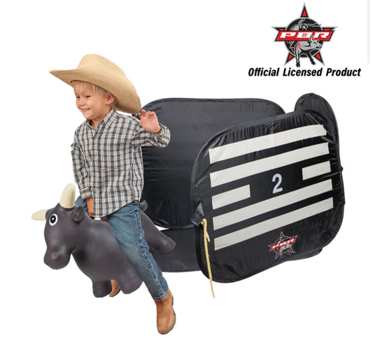 Lil' Bucker Bull & PBR Bucking Chute