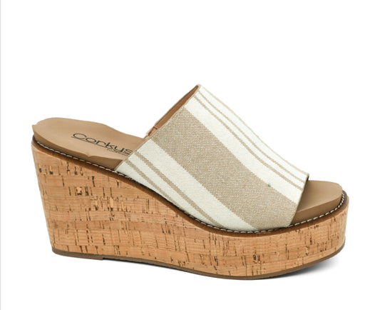 MUGSHOT-Tan Natural Stripe- Corkys