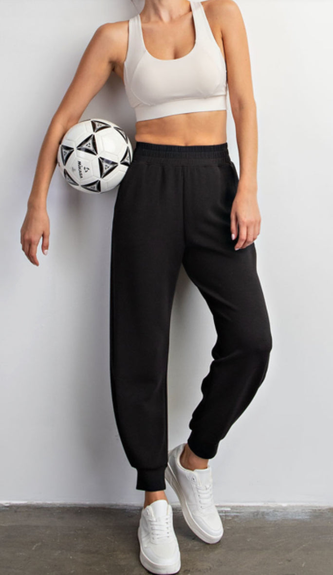 MODAL POLY SPAN FULL LENGTH JOGGER PANT BUTTER SOFT