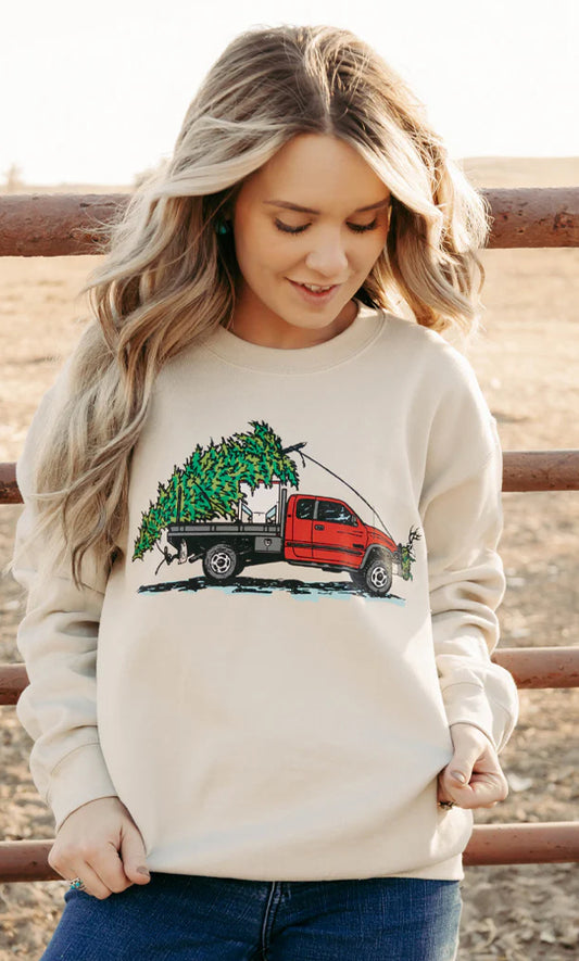 Cake Wagon Christmas Sweatshirt