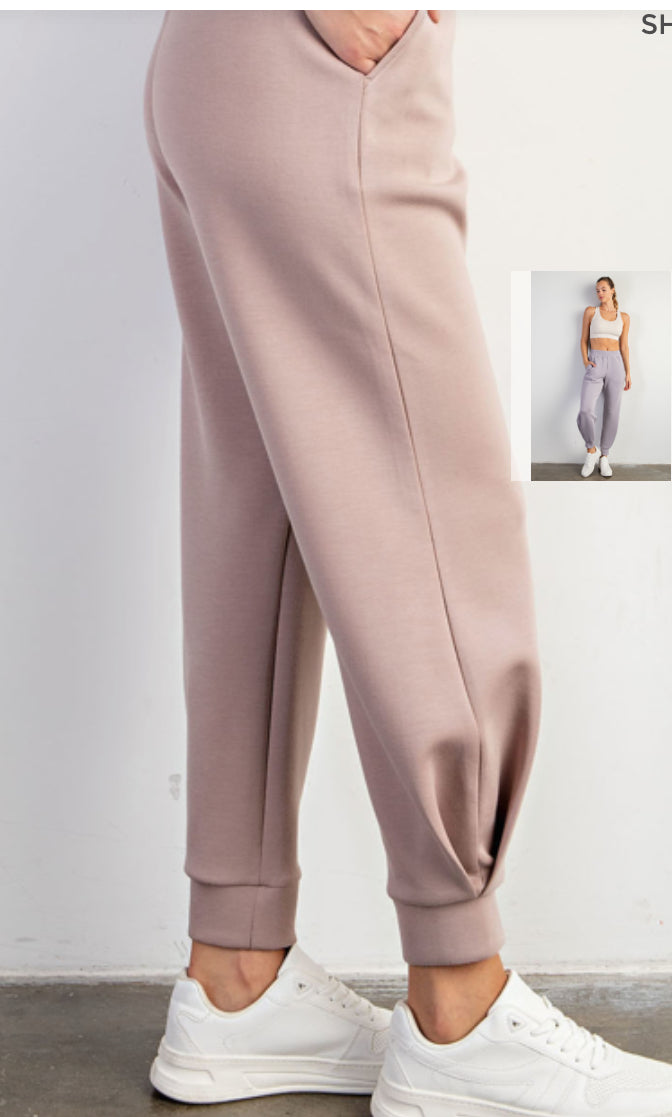 MODAL POLY SPAN FULL LENGTH JOGGER PANT BUTTER SOFT