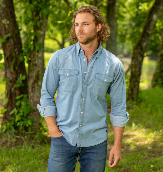 Madison Creek Green River Chambray Shirt