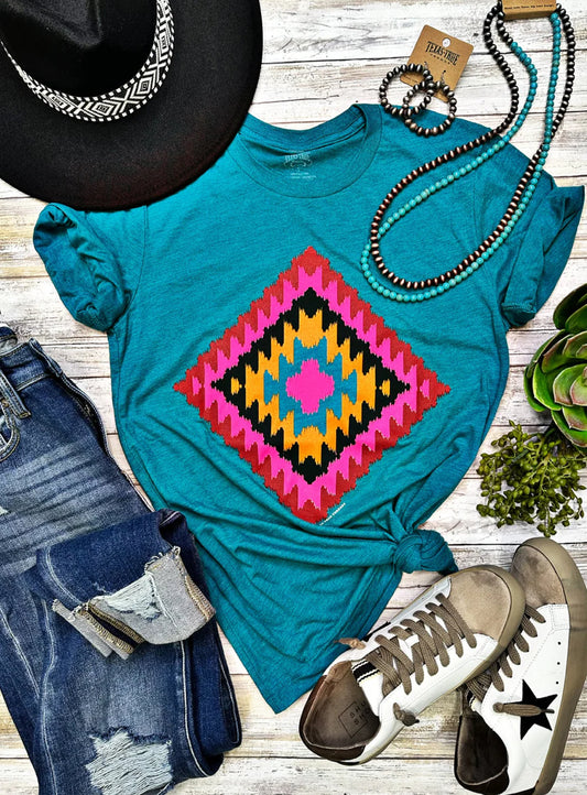 Texas True Cheyenne Aztec Tee