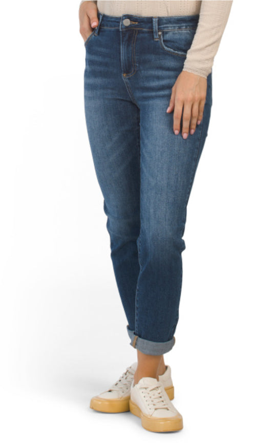 RISEN
High Rise Slim Straight Jeans