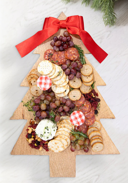 Mary Square Wood Serving Board | Christmas Tree