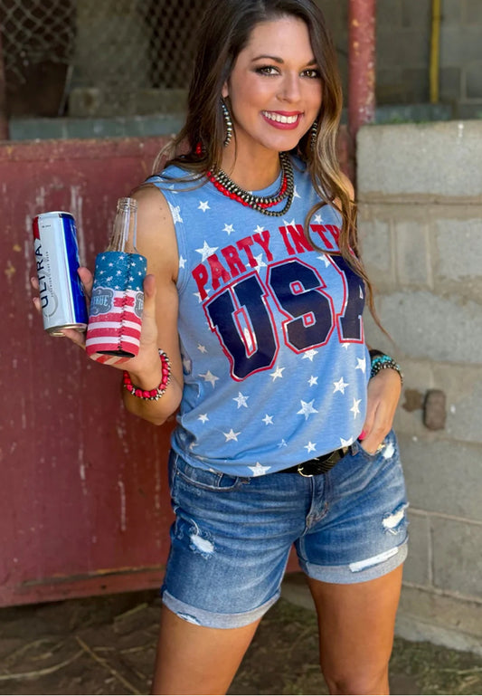 TEXAS TRUE THREADS
Party In The USA Stars Tank