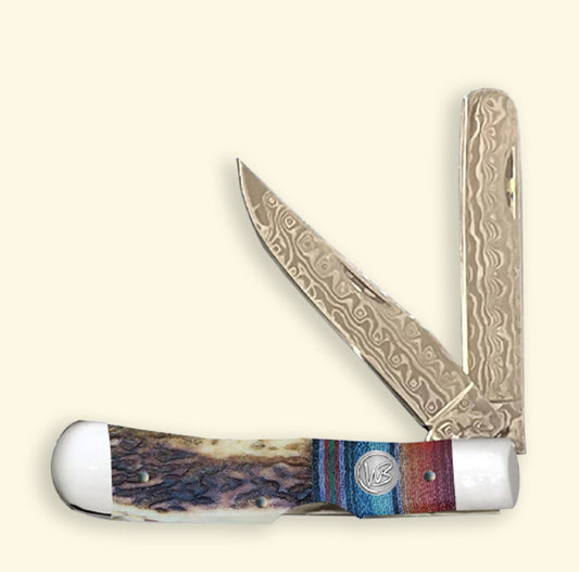 WHISKEY RANCH BANDITO TRAPPER BULLCUTTER KNIFE
