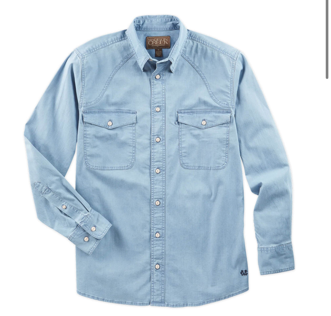 Madison Creek Green River Chambray Shirt