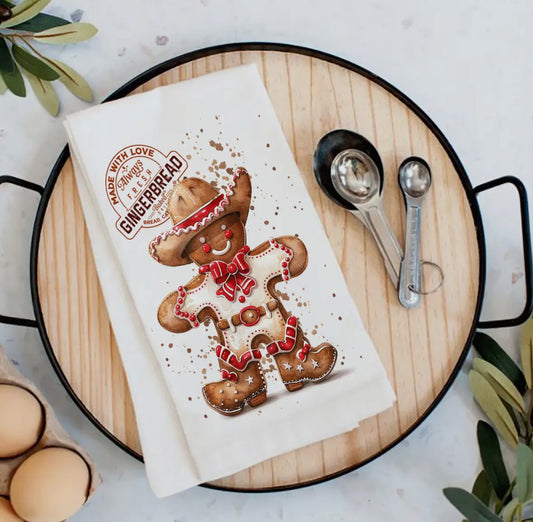 Cowboy Gingerbread Man
Christmas Tea Towel