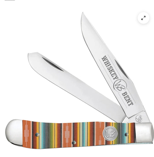 SERAPE SUNRISE TRAPPER Whiskey Ranch Knife