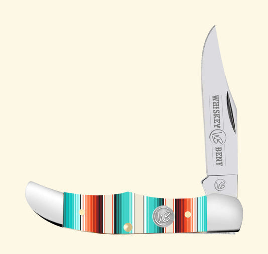 SERAPE COASTAL Whiskey Ranch Knife Traditional Mini Hunter 14-01