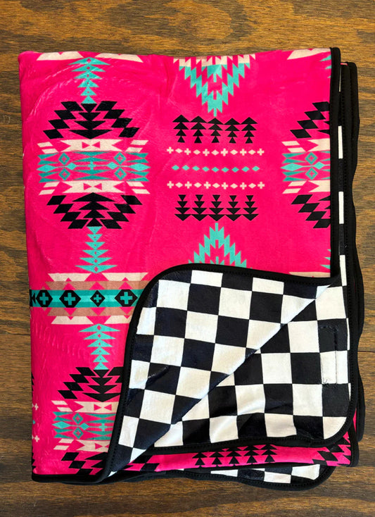 Checked in Cheyenne blanket