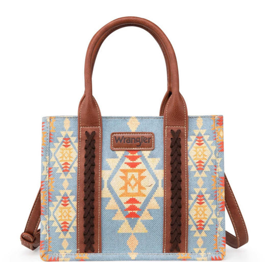 PRINT CROSS BODY CANVAS MINI TOTE