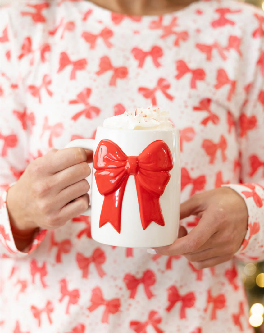 Mary Square Ceramic Mug | Bow