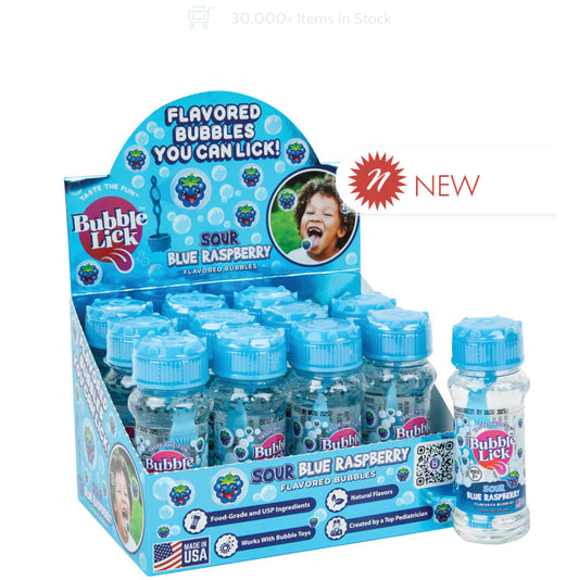 Flavored bubbles you can lick