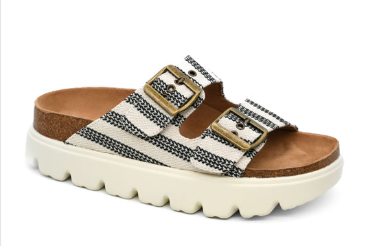RUMOR HAS IT-Black Natural Stripe-Corkys
