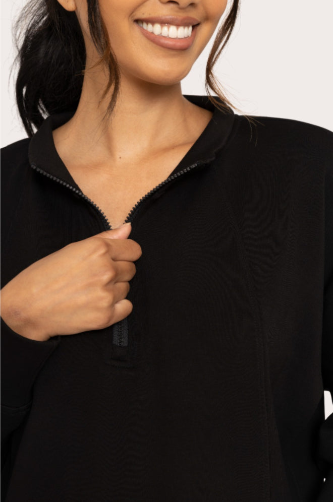 ELEVATED QUARTER ZIP UP PULLOVER