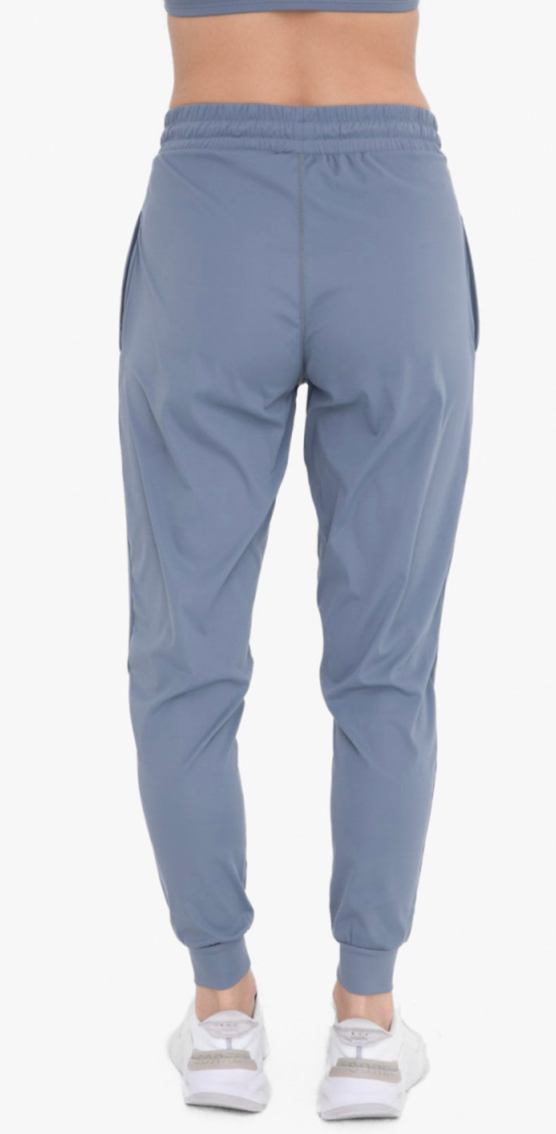 Mono B Butter Soft Solid Silky Pleated Front Joggers