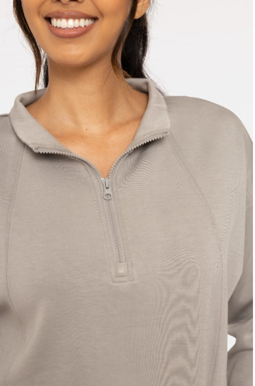 ELEVATED QUARTER ZIP UP PULLOVER