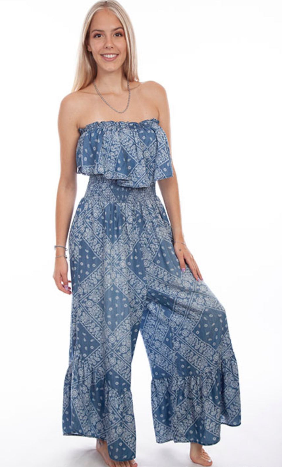 Scully Honey Creek Bandana Jumpsuit /  Romper