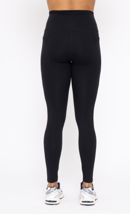 MONO B TAPERED BAND ESSENTIAL SOLID HIGHWAIST LEGGINGS