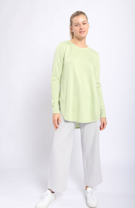 Long Sleeve Flow Top w/ Side Slits multiple colors