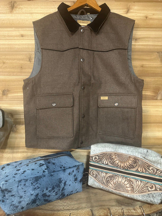 Men’s Brown Rancher Vest